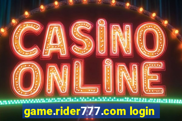 game.rider777.com login